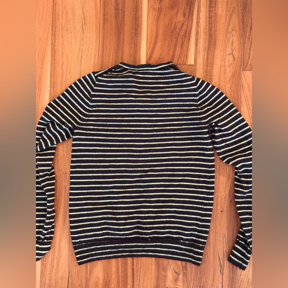 J. Crew - Italian Cashmere - crewneck sweater - mint and navy - size S - Picture 5 of 5